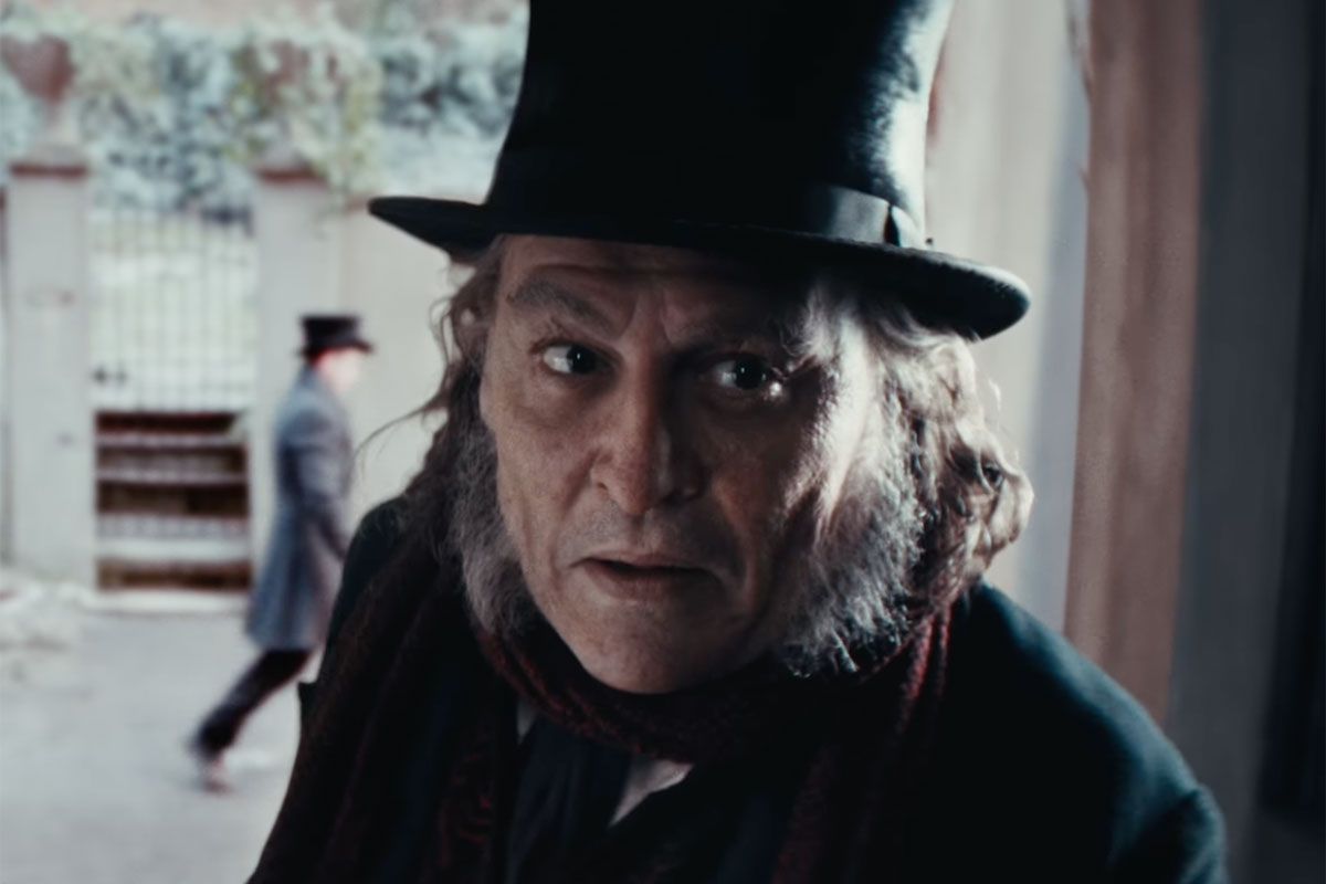 Featured image Johnny Depp as Ebenezer Scrooge teaser