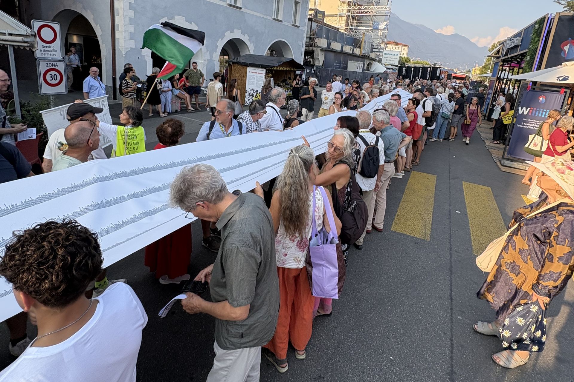Featured image Protest at Locarno remembers 60000 Gaza dead