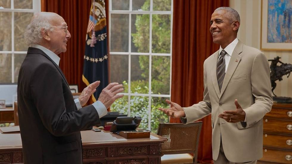 Featured image Obama Blames Larry David for Tan Suit Debacle