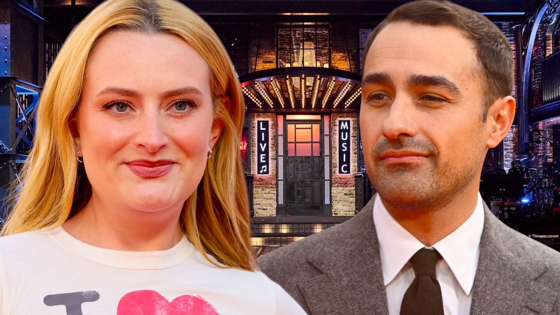 Featured image Amelia Dimoldenberg and Jamie Demetriou join SNL UK as guest hosts