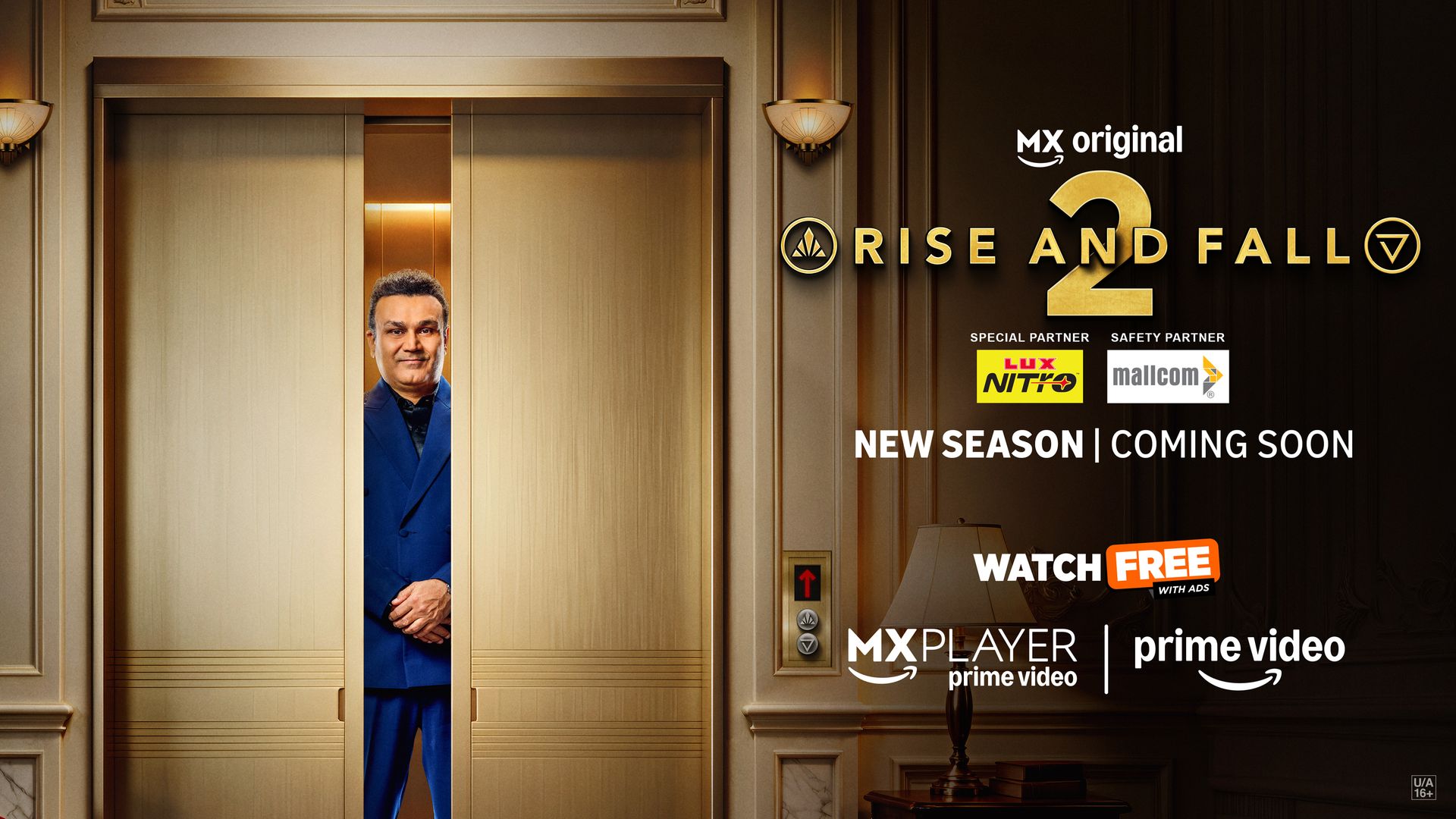 Featured image Sehwag hosts Rise And Fall Season 2 for Prime Video